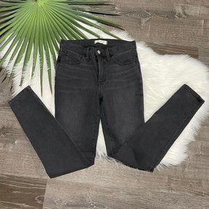 NWOT Madewell Womens Jeans Size 27 Roadtripper Factory Faded Black Skinny